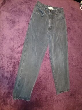 Greatland Vintage Like New High-Waist Girls Jeans in Washed Black